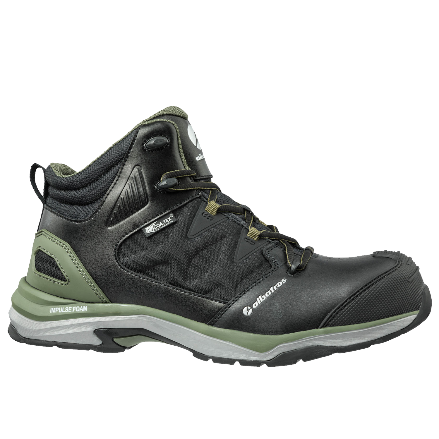 Παπούτσια εργασίας ALBATROS ULTRATRAIL CTX MID S3 ESD WR HRO SRC 06200275 Σκούρο πράσινο