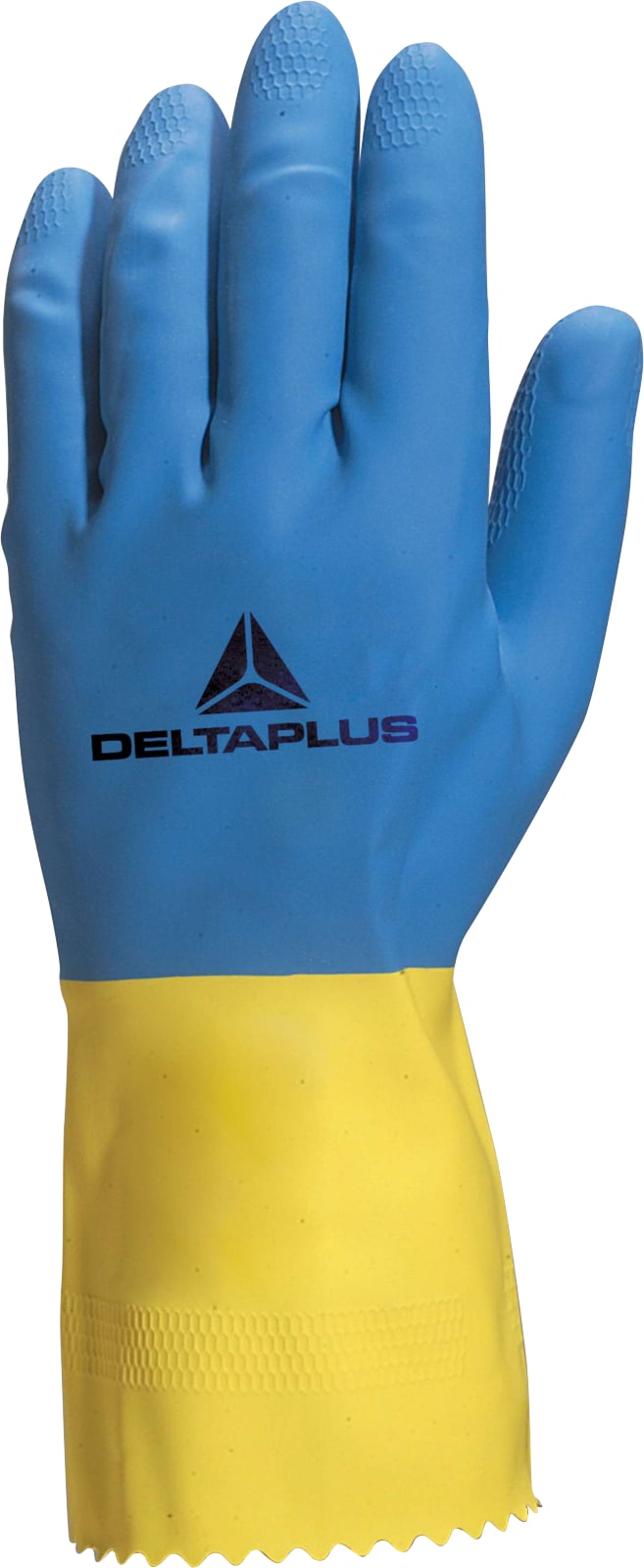 Γάντια Εργασίας Λατεξ Delta Plus DUOCOLOR VE330 Μπλε/Κίτρινο