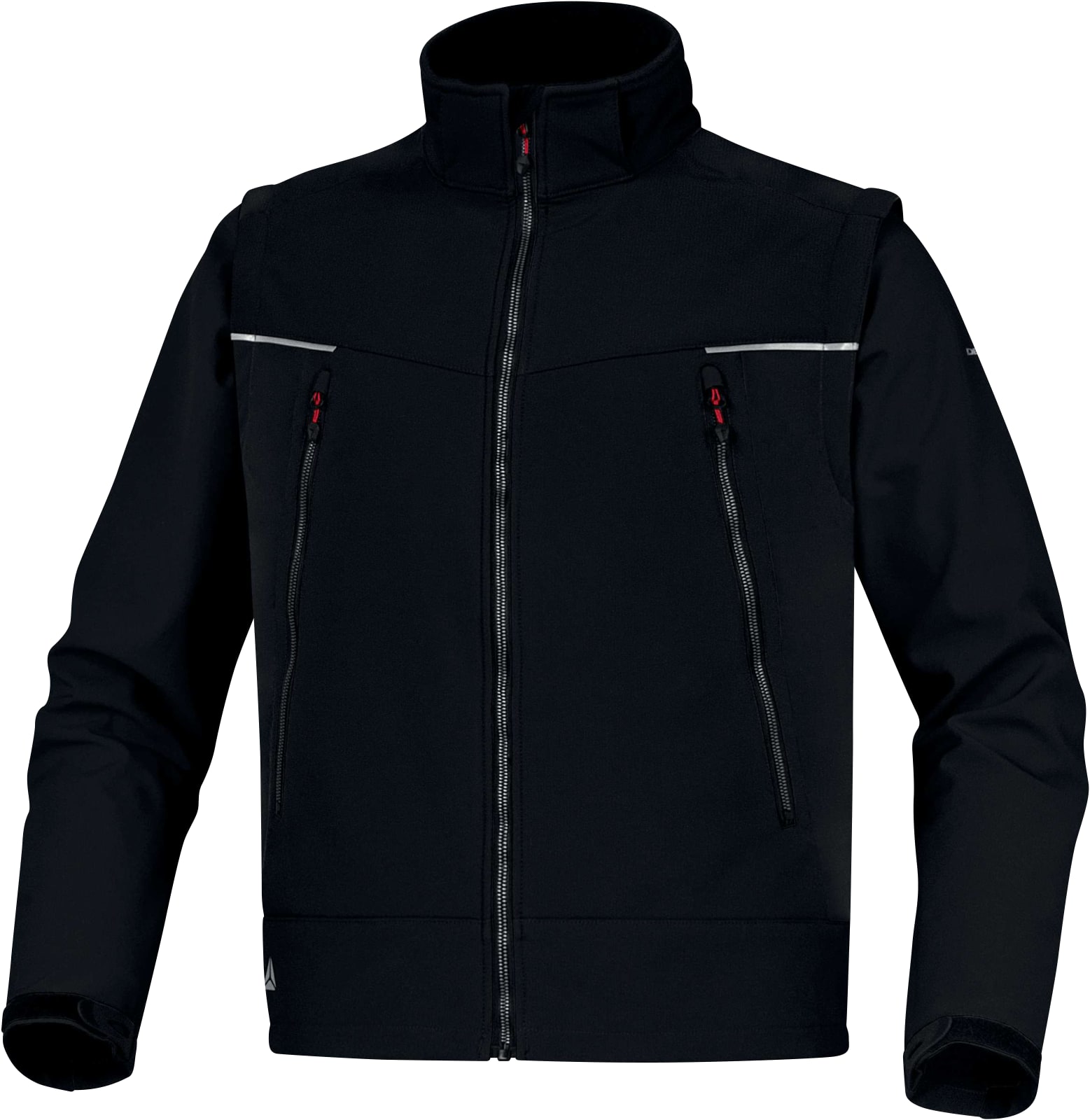 Softshell 2 σε 1 με αφαιρούμενη κουκούλα και μανίκια Delta Plus ORSA Μαύρο