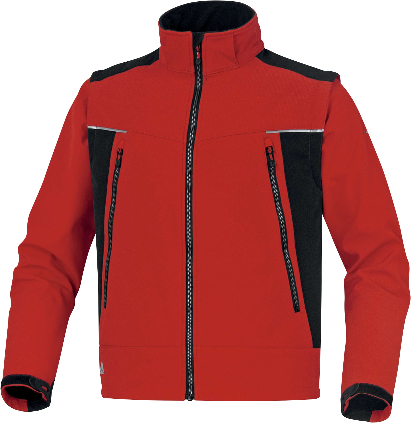 Softshell 2 σε 1 με αφαιρούμενη κουκούλα και μανίκια Delta Plus ORSA Κόκκινο-Μαύρο