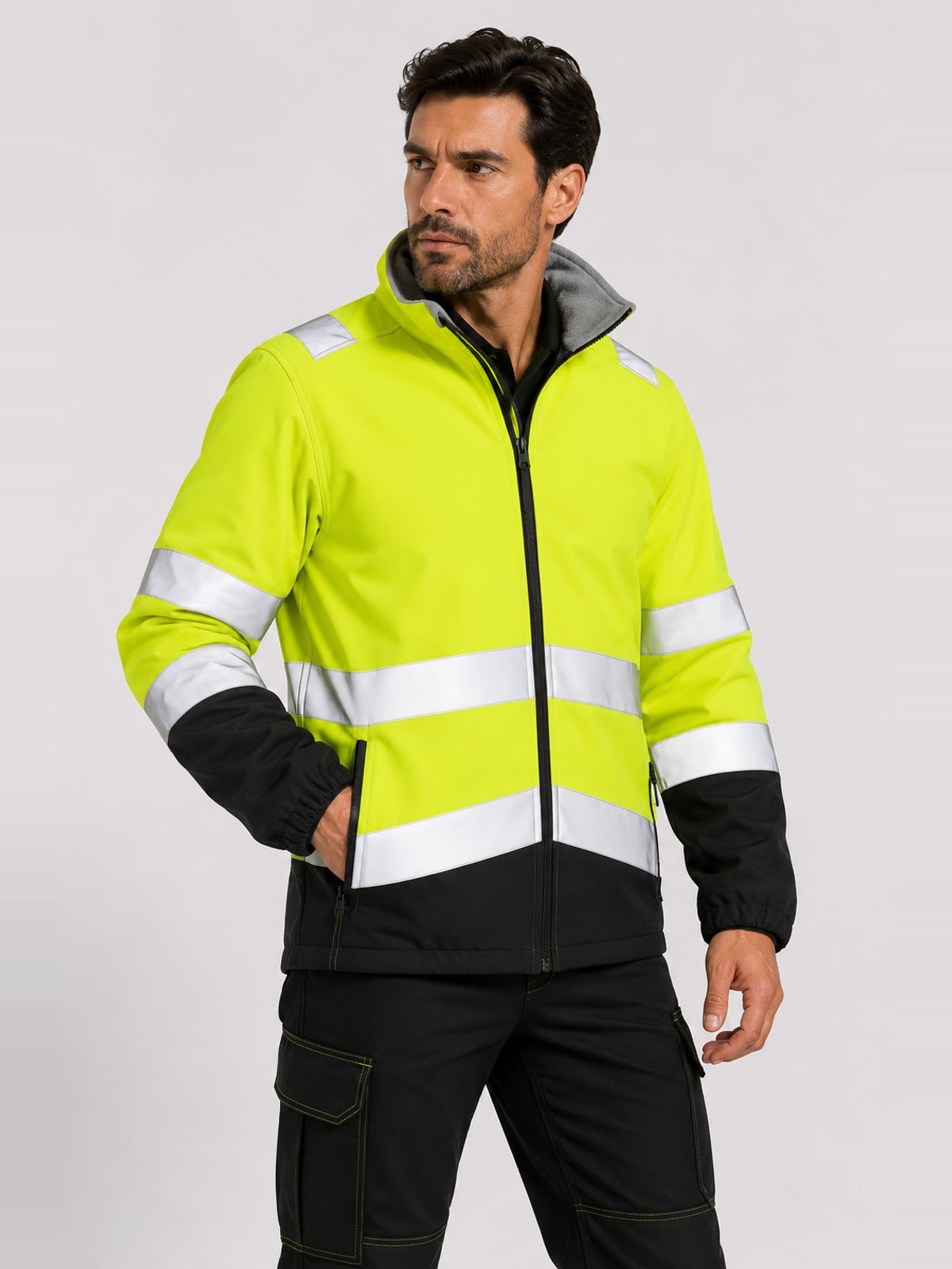 Ανδρικό μπουφάν Softshell με ανακλαστικές ταινίες Resul