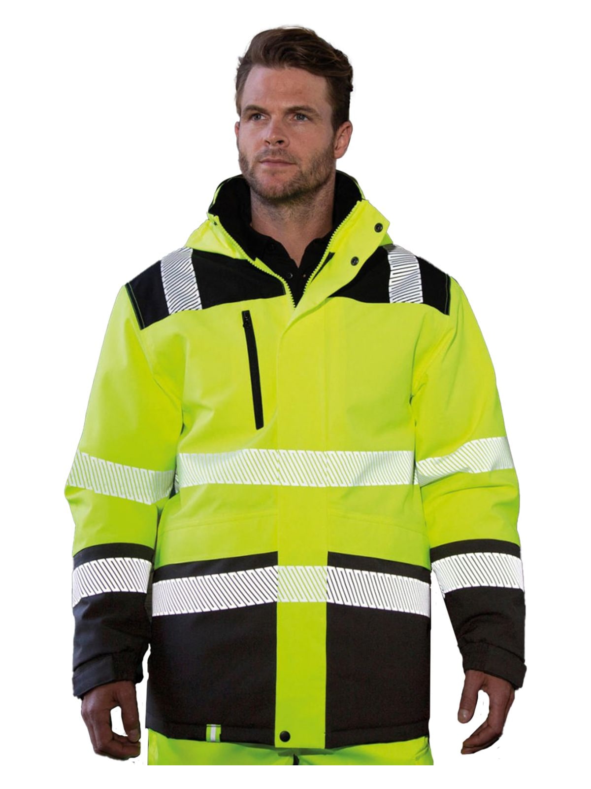 Μπουφάν ασφαλείας αδιάβροχο Softshell Result R475X Fluo