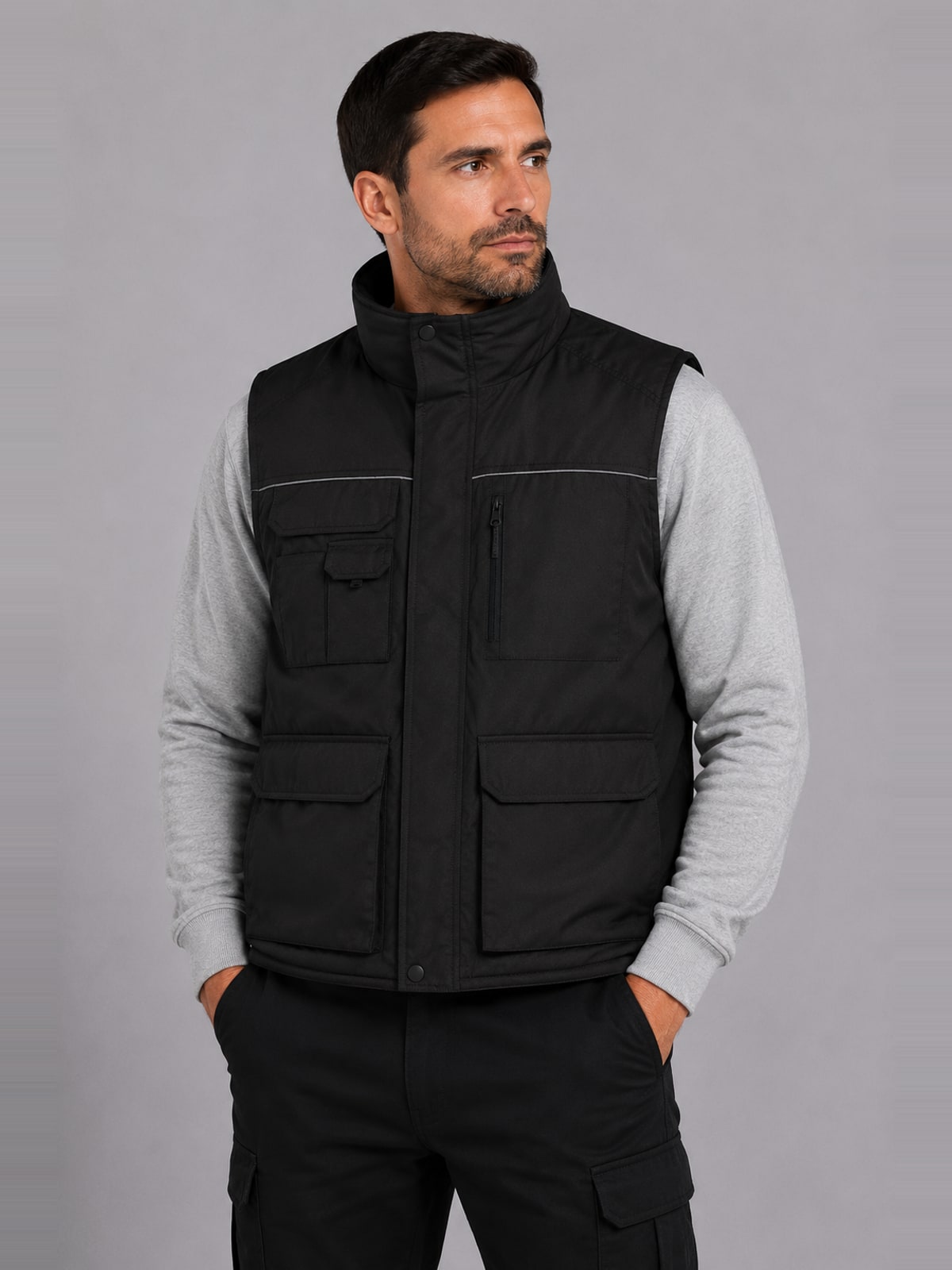 Αμάνικο Workwear Bodywarmer B & C Expert Pro Black