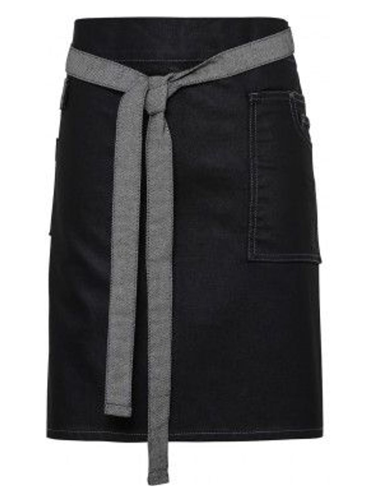 Κερωμένη Ποδιά Μέσης Τζιν Division Premier PR135 Black 