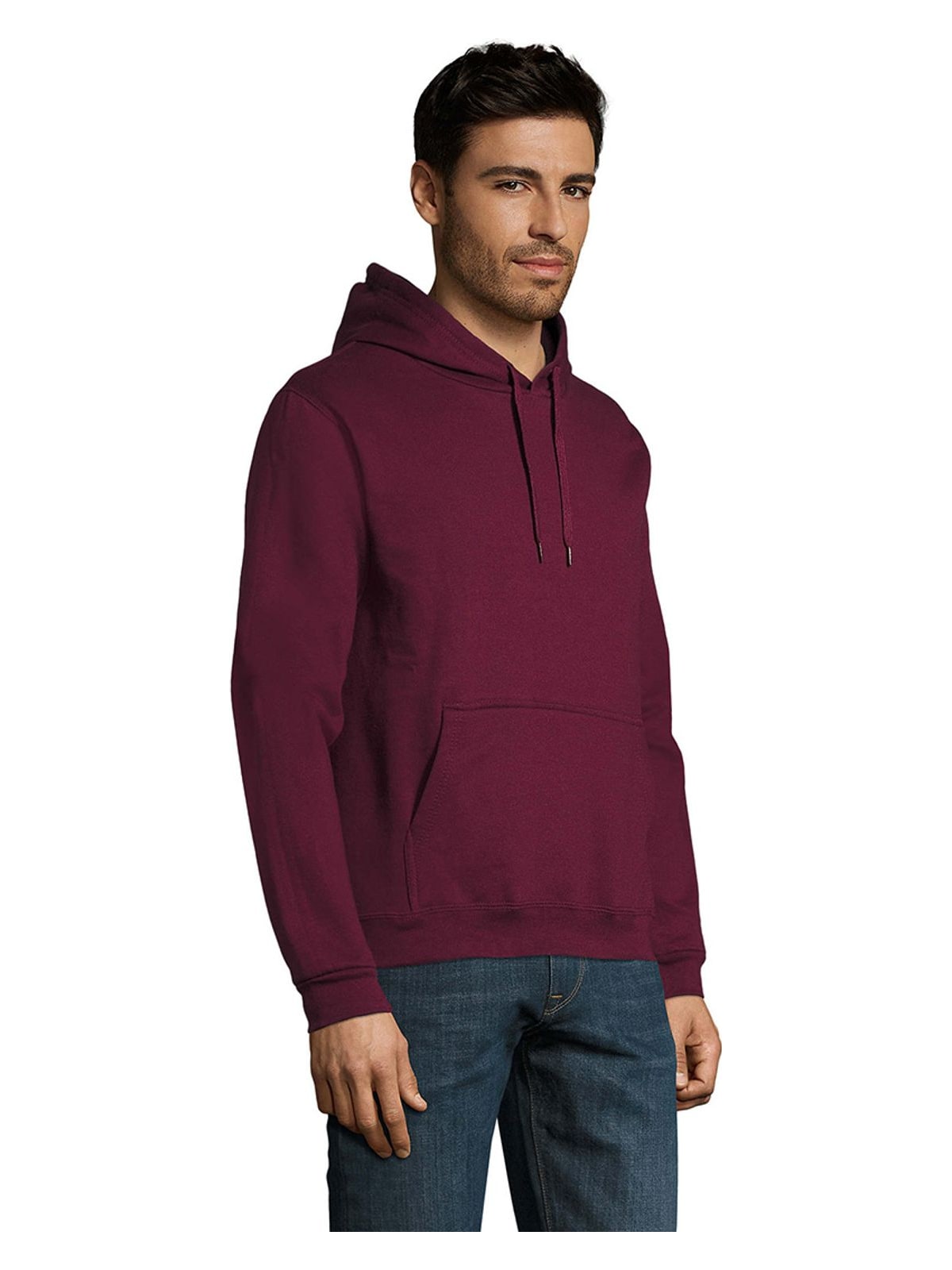Unisex φούτερ με κουκούλα Snake SOLS 47101 Burgundy