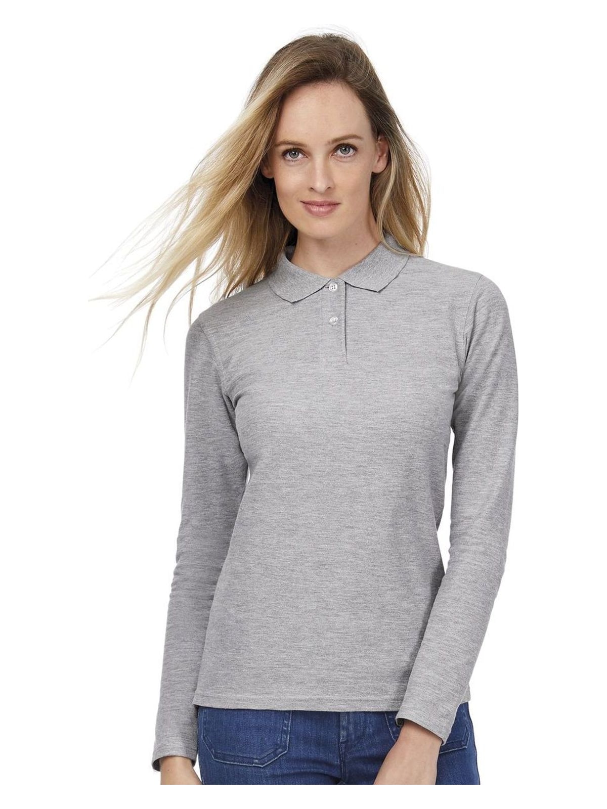 Μακρυμανικο Γυναικειο Polo ID.001 LSL B & C PWI13 Heath