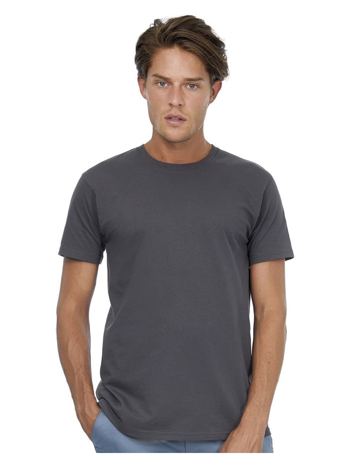 T Shirt E190 B & C TU03T Dark Grey