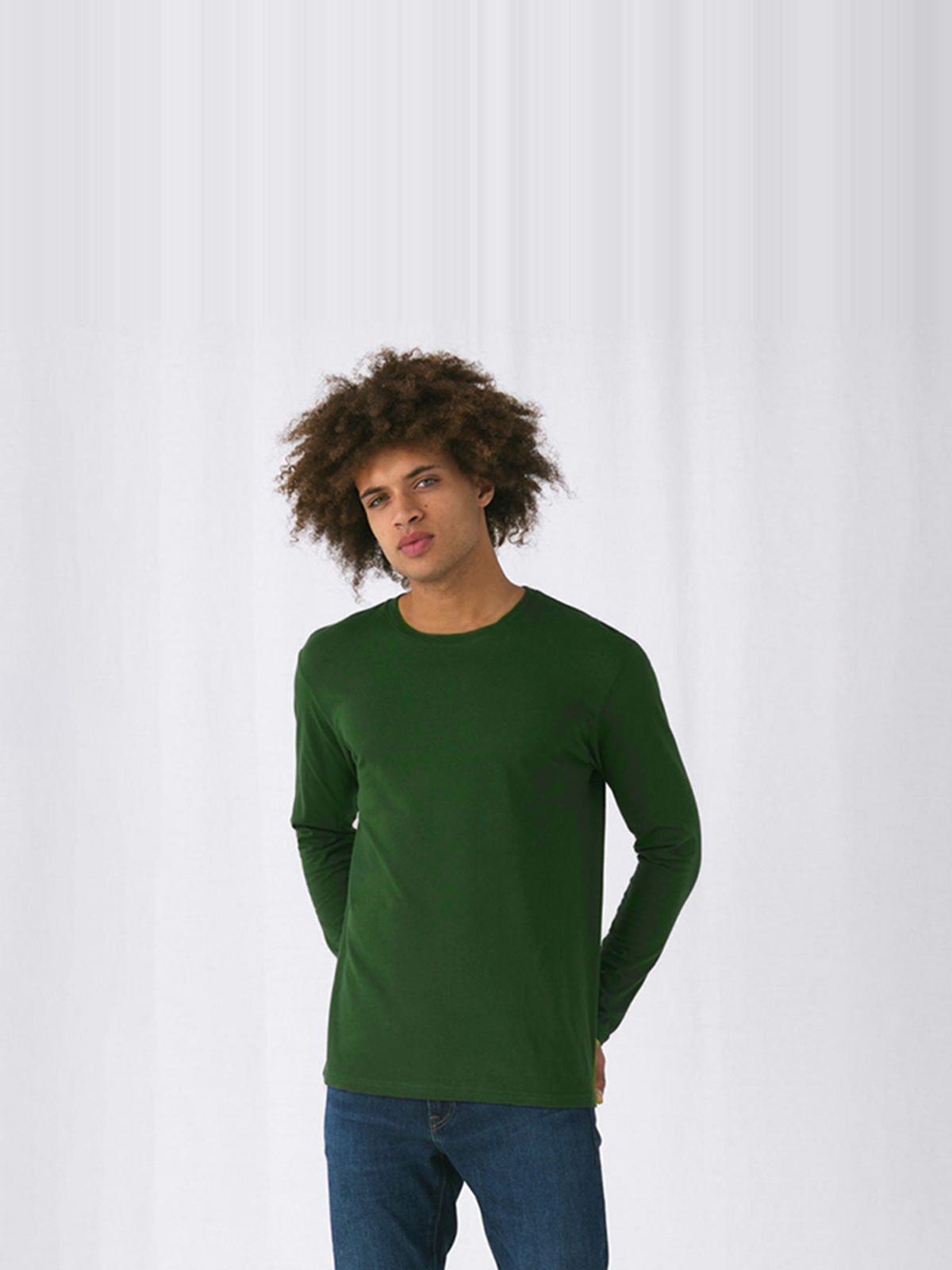 Γυναικείο μακρυμάνικο T- Shirt B & C TW06T Bottle Green