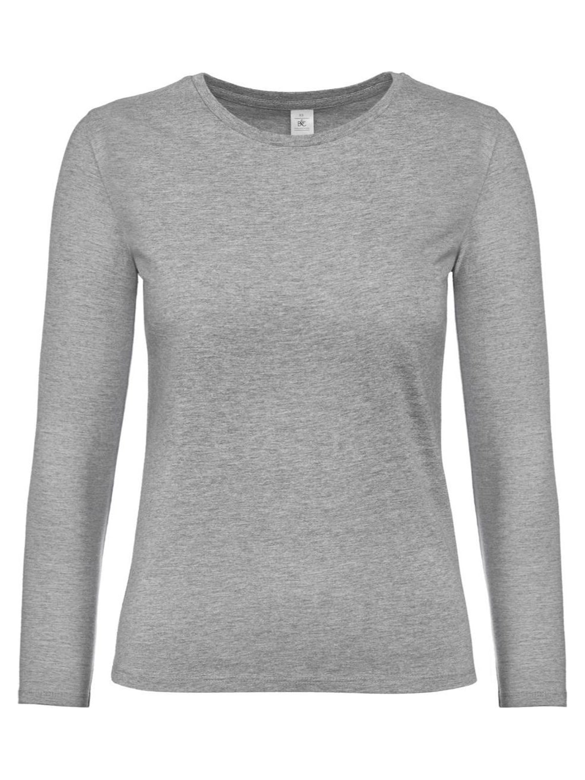 Γυναικείο μακρυμάνικο T- Shirt B & C TW08T Sport Grey