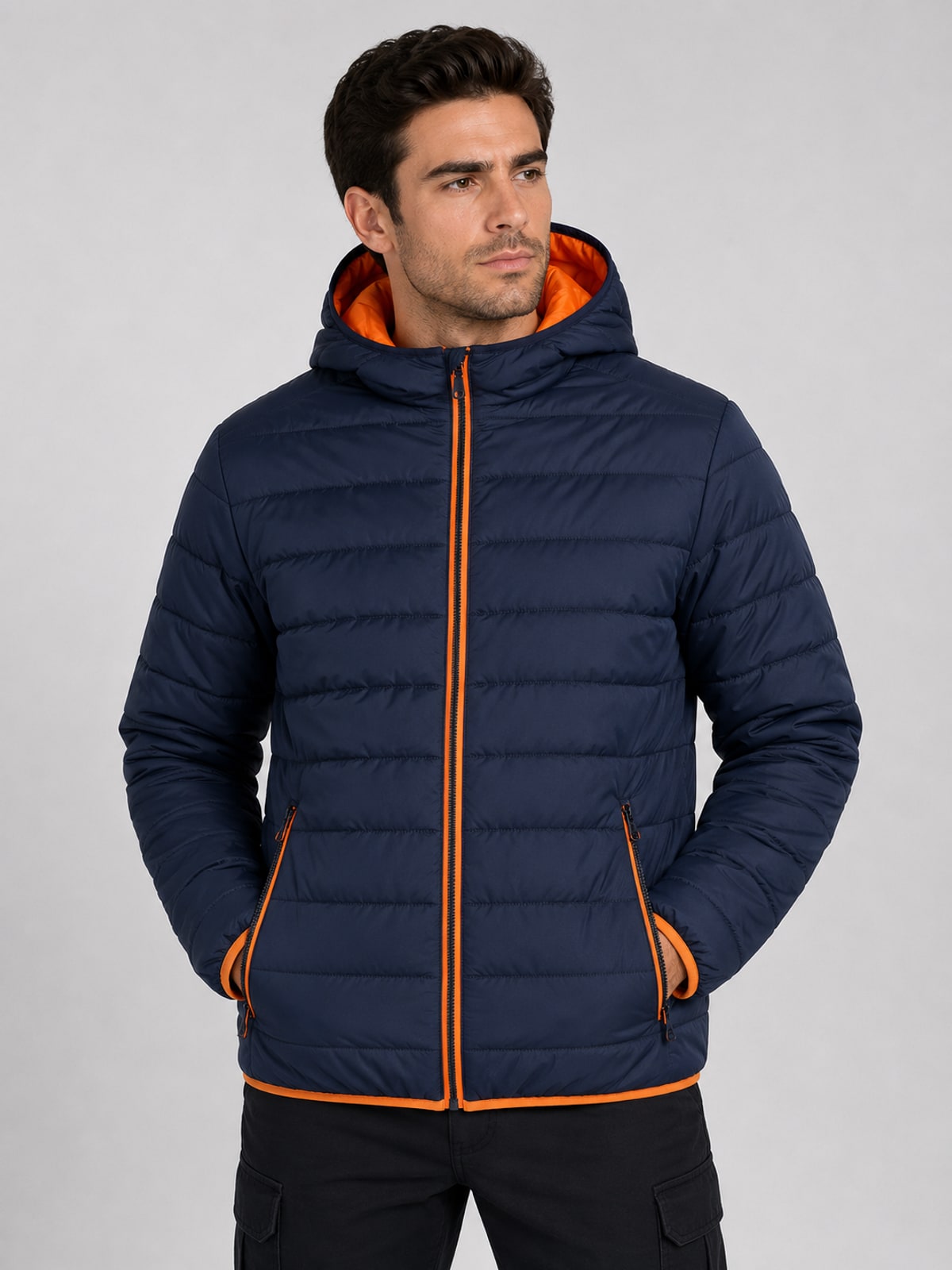Ανδρικό μπουφάν SPEEDY NEO Stenso Navy Blue/Orange