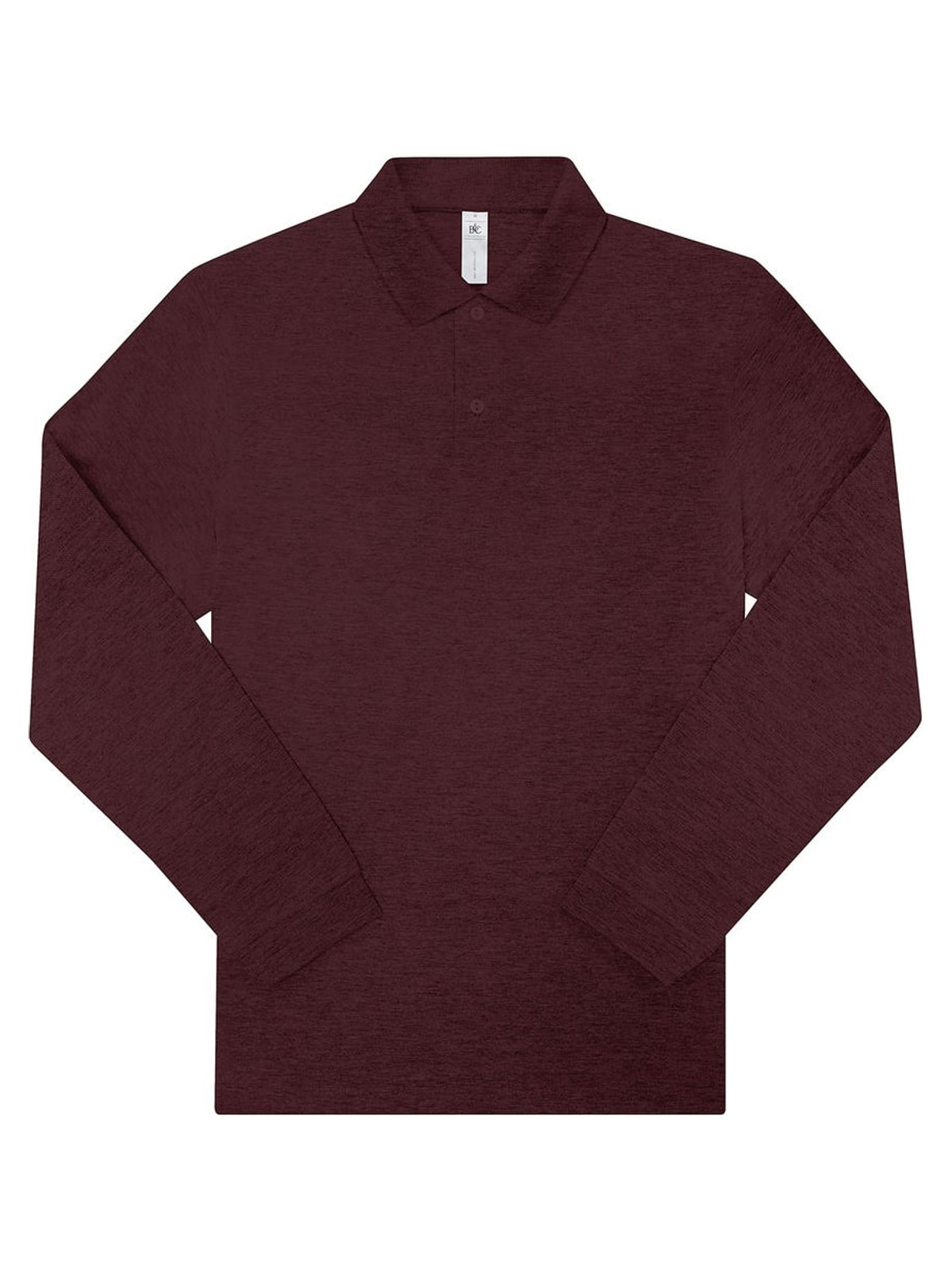 My Polo 210 LSL B & C PU427 Heather Burgundy