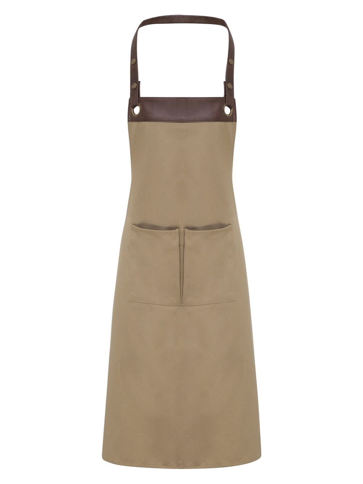Ποδιά Ολόσωμη με τσέπη Espresso Premier PR123 Khaki/Bro