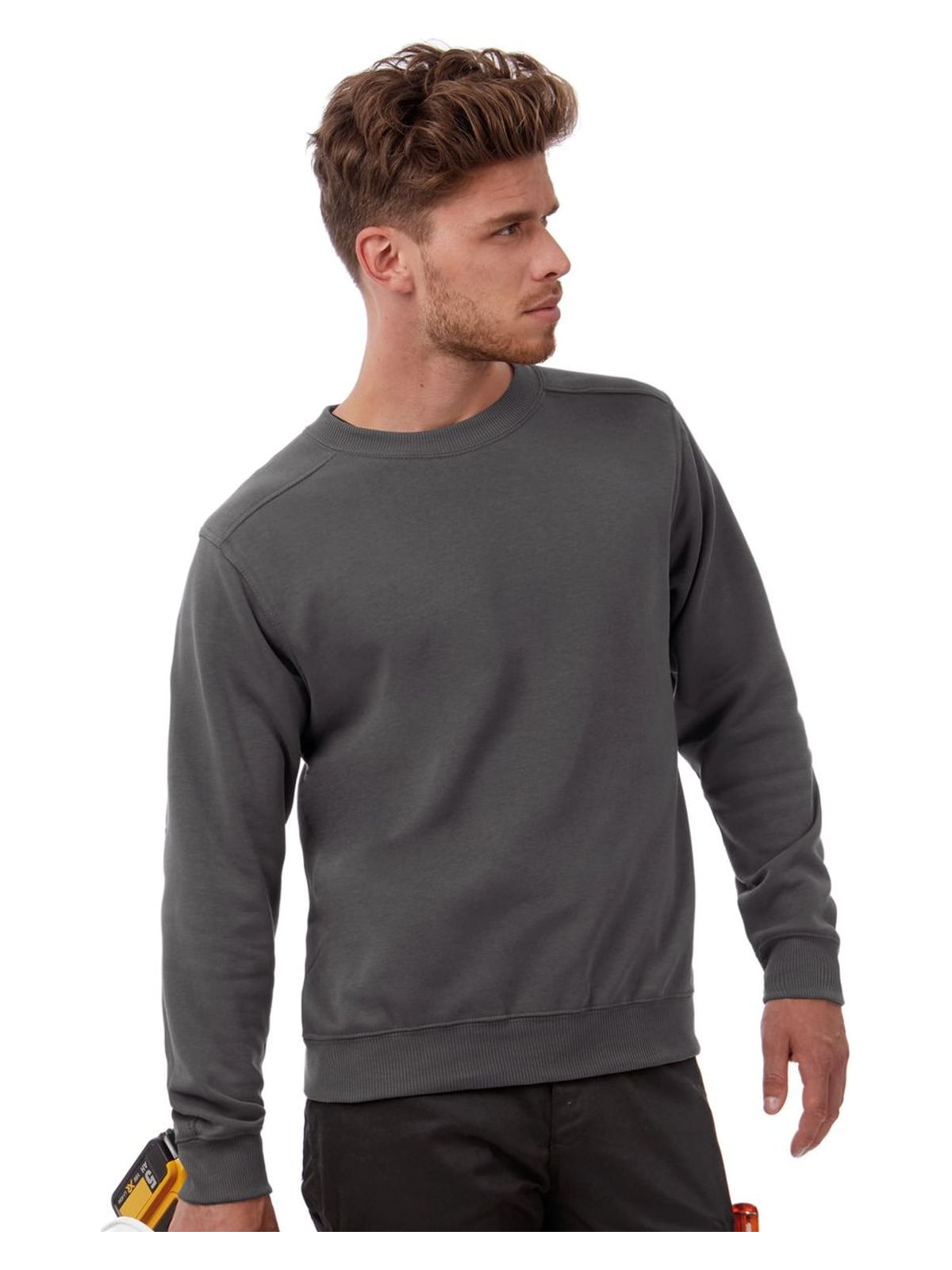 Workwear Sweater B & C Hero Pro Dark Grey
