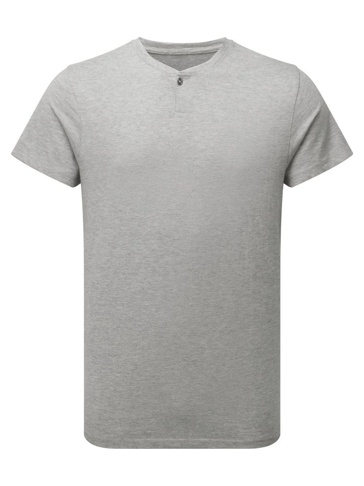 Ανδρικό T-shirt με κουμπί PREMIER PR219 Comis Grey Mela