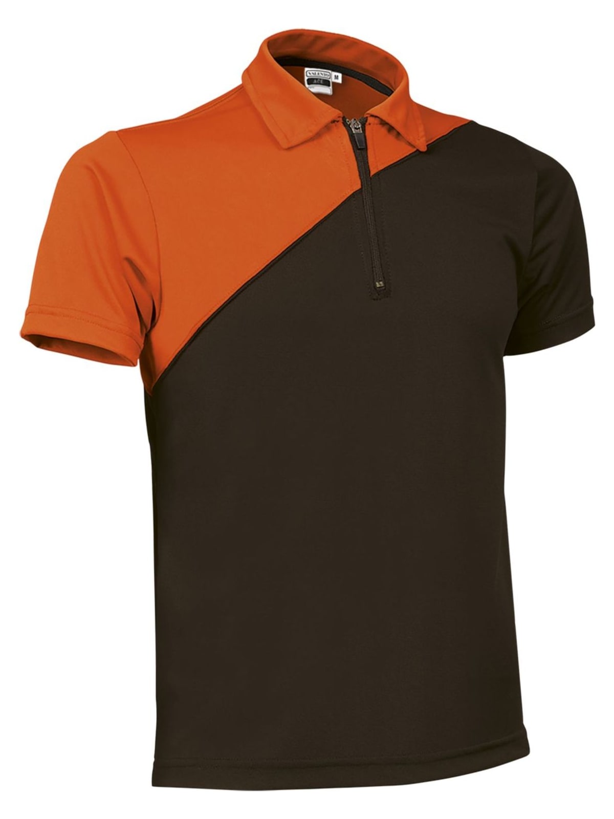 Κοντομάνικο Polo Shirt ACE Valento POVAACENN Black-Fluo