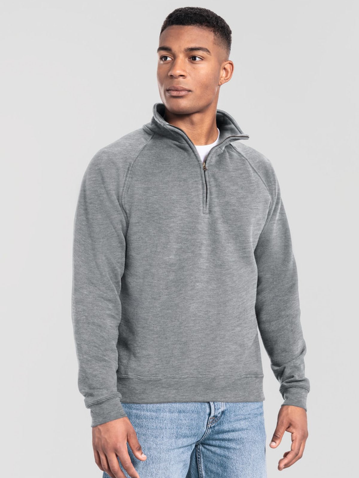 Iconic Premium Zip Neck Sweat Fruit of the Loom 0622880