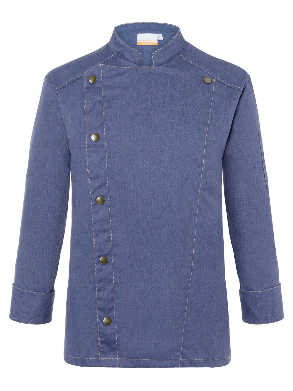 Chef Jacket Jeans Style Karlowsky JM 24 Vintage Blue