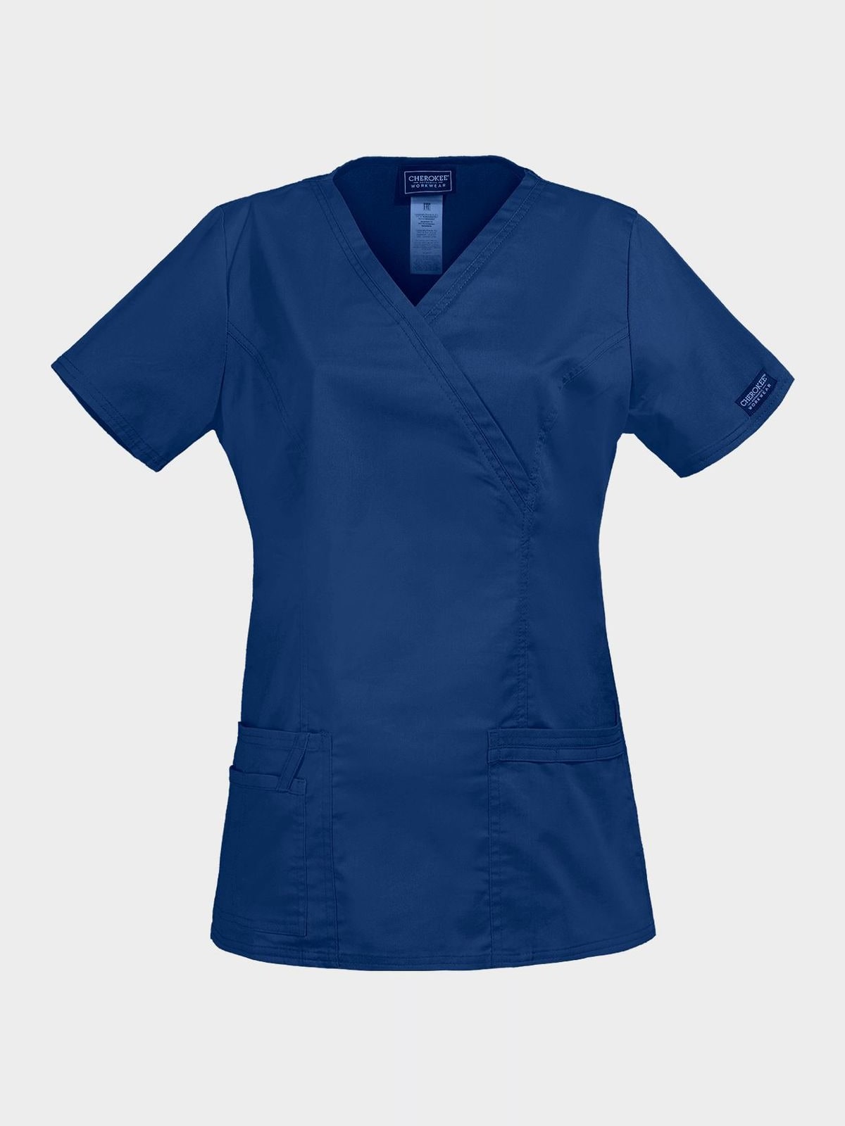 Γυναικεία ιατρική μπλούζα CHEROKEE WRAP DARK BLUE WWE47