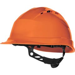 Κράνος Εργοταξίου Αεριζόμενο με Σύσφιξη Rotor Delta Plus QUARTZ UP IV Πορτοκαλί