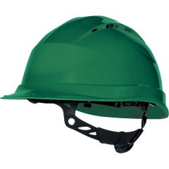 Κράνος Εργοταξίου Αεριζόμενο με Σύσφιξη Rotor Delta Plus QUARTZ UP IV Πράσινο