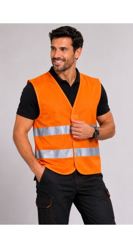 Γιλέκο Υψηλής Ορατότητας Delta Plus GILP2 Πορτοκαλί Φωσφοριζέ