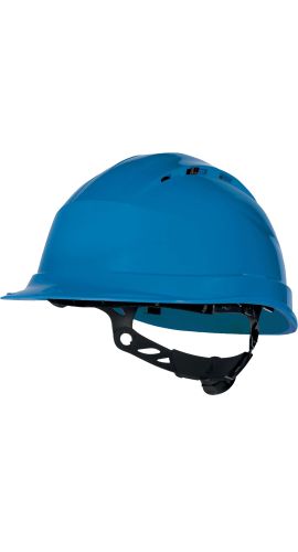 Κράνος Εργοταξίου Αεριζόμενο με Σύσφιξη Rotor Delta Plus QUARTZ UP IV Μπλε