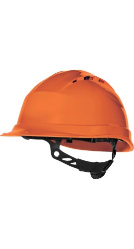 Κράνος Εργοταξίου Αεριζόμενο με Σύσφιξη Rotor Delta Plus QUARTZ UP IV Πορτοκαλί