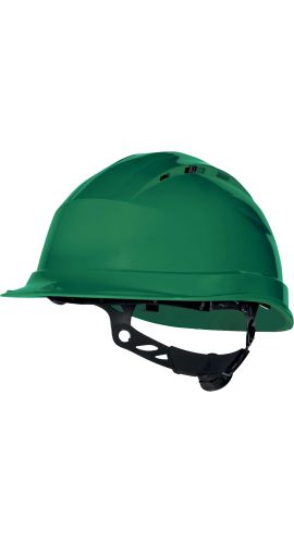 Κράνος Εργοταξίου Αεριζόμενο με Σύσφιξη Rotor Delta Plus QUARTZ UP IV Πράσινο